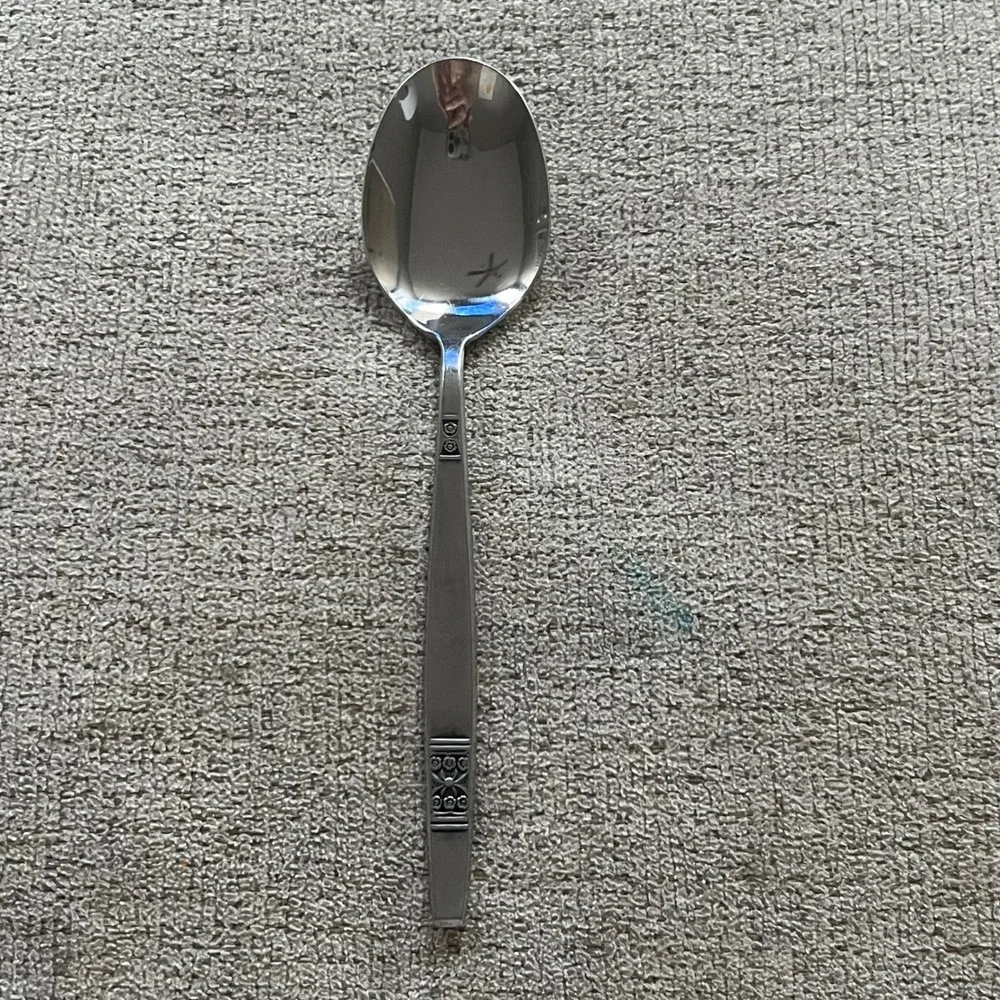 Madeira Stainless Steel Japan Tablespoon Vintage Floral Flatware MCM Silverware